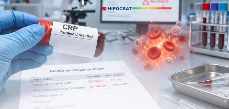 Proteina C reactiva (CRP) marita (crescuta) -  ce inseamna, cauze si interpretarea corecta a analizelor
